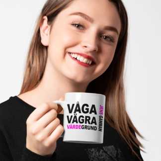 Mugg - "Våga vägra värdegrund"(vit)- Jens Ganman Collection